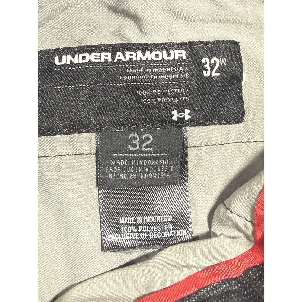 Under Armour Men's Gray Plaid Performance Golf Shorts Size 32